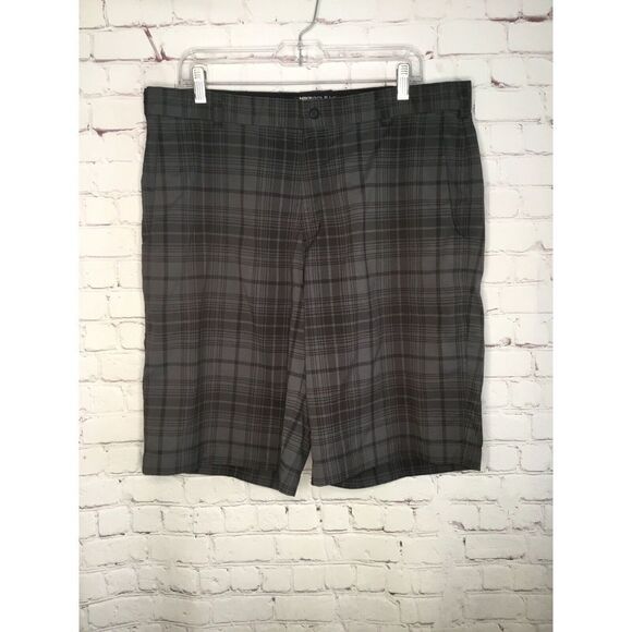 Nike Men’s size 36 Golf Shorts Dri Fit Tour Performance Flat Front Checked Plaid - Picture 2 of 6